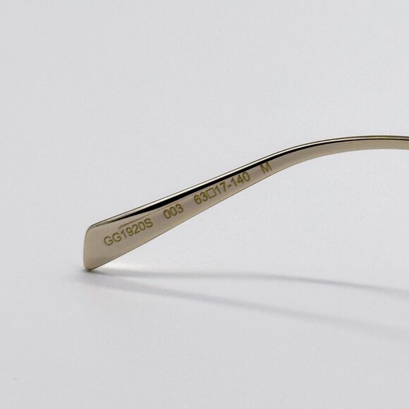 NEW GUCCI SUNGLASSES GOLD WOMEN CAT EYE EYEWEAR GUCCI GG1920S 003